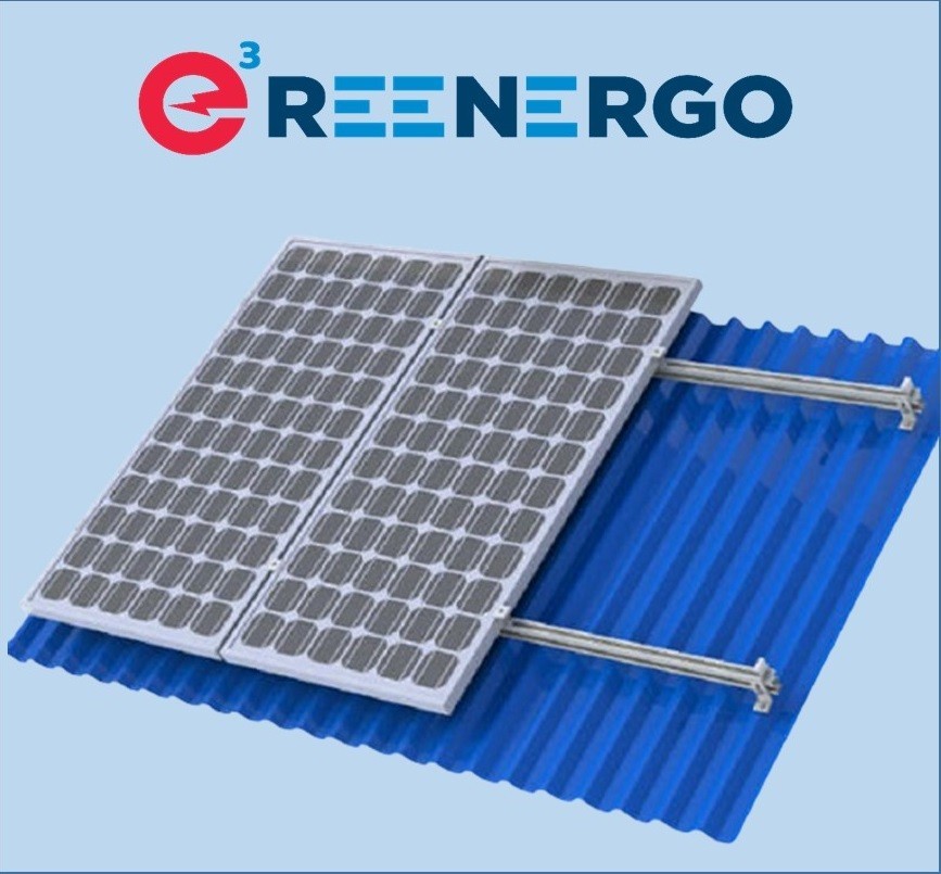 Комплект крепления солнечных панелей на крышу Reenergo