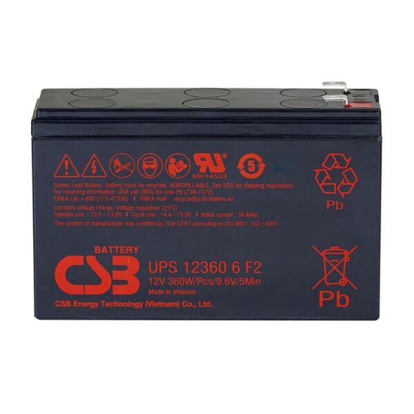 Аккумулятор CSB UPS 123606 (12В | 360Вт)