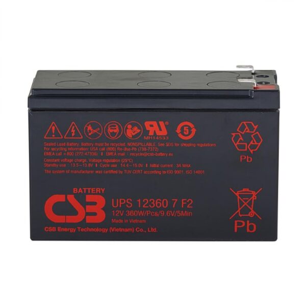 Аккумулятор CSB UPS 123607 (12В | 360Вт)