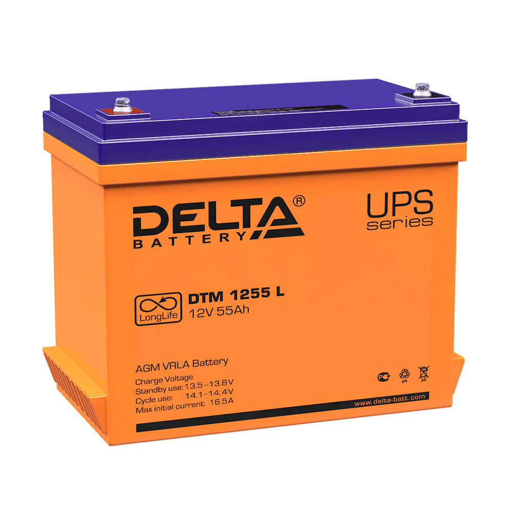 Аккумулятор Delta DTM 1255 L Аккумулятор Delta DTM 1255 L