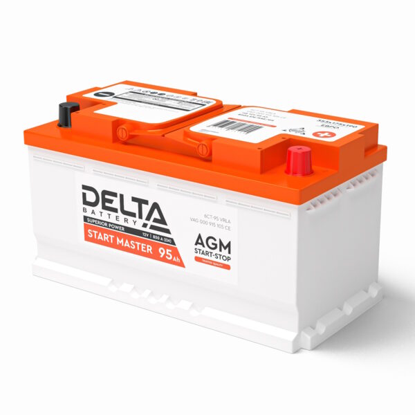 Аккумулятор Delta START MASTER AGM 1295 I (12В | 95Ач)