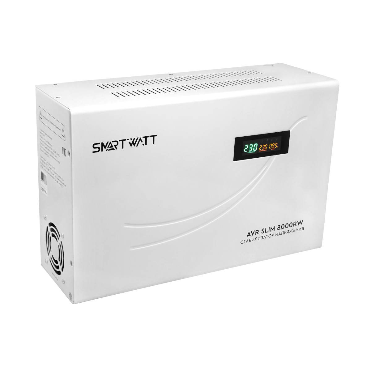 Стабилизатор напряжения для сплит-систем SMARTWATT AVR SLIM 8000 Вт Стабилизатор напряжения для сплит-систем SMARTWATT AVR SLIM 8000 Вт