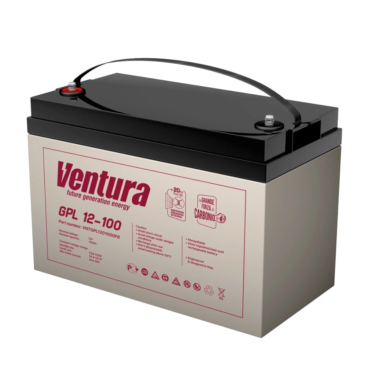 Аккумулятор Ventura GPL 12-100 (12В | 106Ач) Аккумулятор Ventura GPL 12-100 (12В | 106Ач)