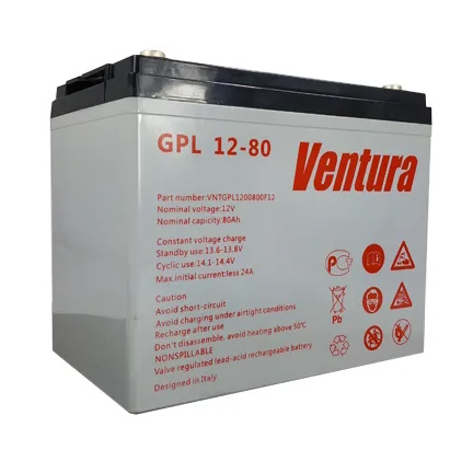 Аккумулятор Ventura GPL 12-80 (12В | 86Ач) Аккумулятор Ventura GPL 12-80 (12В | 86Ач)